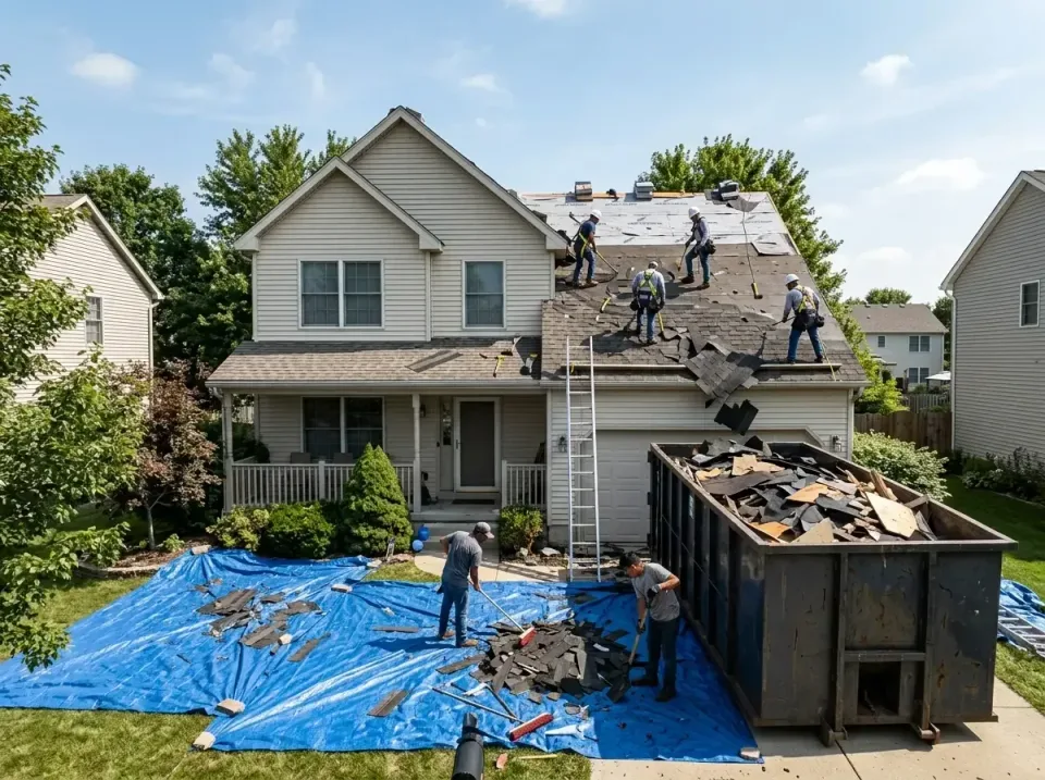 roof-replacement-debris-remova-004 — frequently asked questions, Cheapest Dumpster Rentals in Shorewood, IL